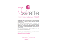 Desktop Screenshot of imprimerie-valette.com