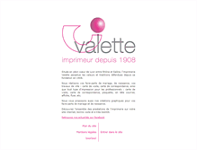 Tablet Screenshot of imprimerie-valette.com